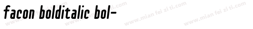 facon bolditalic bol字体转换
